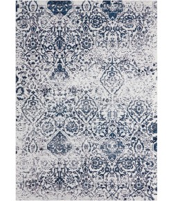 Nourison Damask Iory Navy DAS06 3 ft. 6 in. x 5 ft. 6 in. Rect. Rug