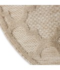 Nourison Easy Care Cream NES01 6 ft. X Round Rug