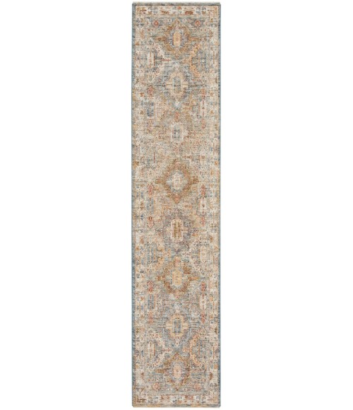 Nourison Petra Blue PTR01 2 ft. 3 in. X 10 ft. 2 in. Rect. Rug
