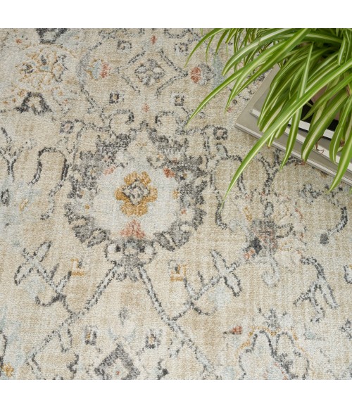 Nourison Oushak Home Cream OUS01 7 ft. X 10 ft. Rect. Rug