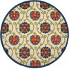 Nourison Home Aloha ALH19 Blue Multicolor 7 ft. 10 in. Round Area Rug