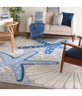 Nourison ALOHA Area Rug Nourison Aloha Area Rug ALH24-Blue/Grey