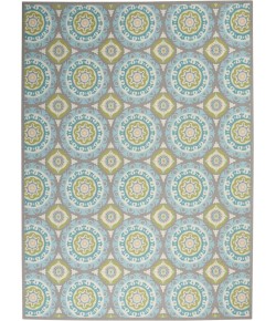 Nourison Wav01/Sun & Shade - Snd16 Jade Area Rug 10 ft. X 13 ft. Rectangle