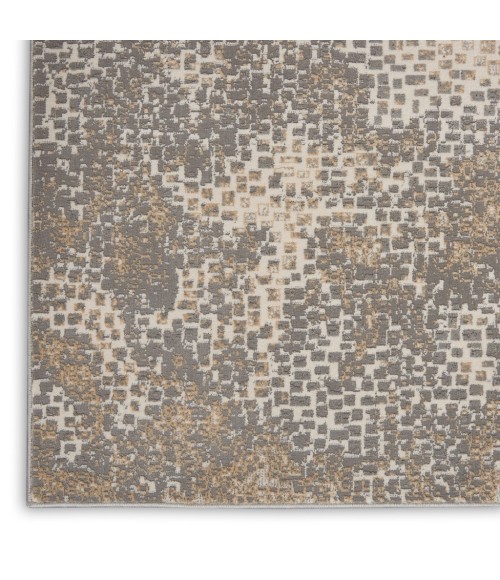 Nourison MA90 UPTOWN Area Rug Michael Amini MA90 Uptown Area Rug UPT02-Beige/Grey