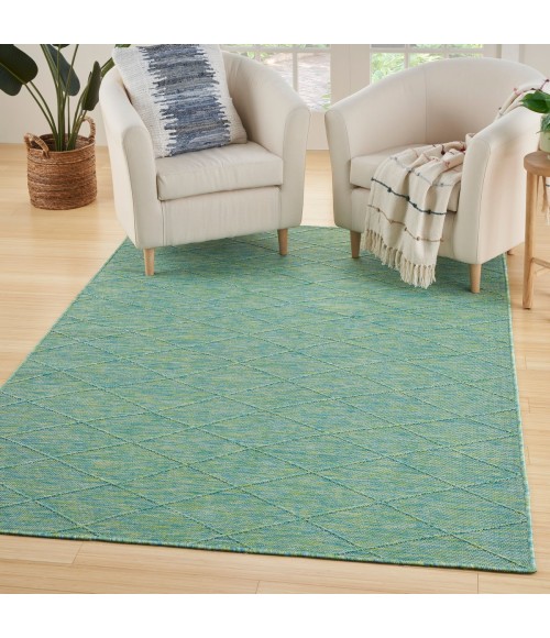 Nourison Practical Solutions Blue Green PSL01 6 ft. X 9 ft. Rect. Rug