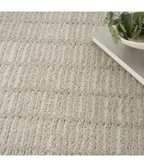 Nourison Cozy Modern Grey Ivory CMD03 7 ft. 10 in. X 9 ft. 10 in. Rect. Rug