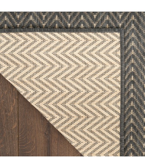Nourison Horizon Indoor/Outdoor Charcoal HOZ02 9 ft. X 12 ft. Rect. Rug