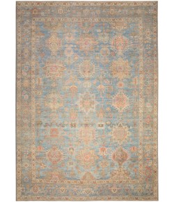 Nourison Vintage Washables Navy Multicolor VWS10 5 ft. 3 in. X 7 ft. 3 in. Rect. Rug