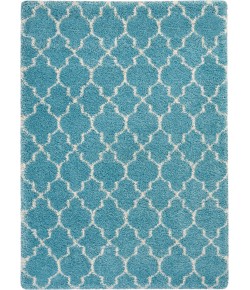 Nourison Amore - Amor2 Aqua Area Rug 5 ft. 3 X 7 ft. 5 Rectangle