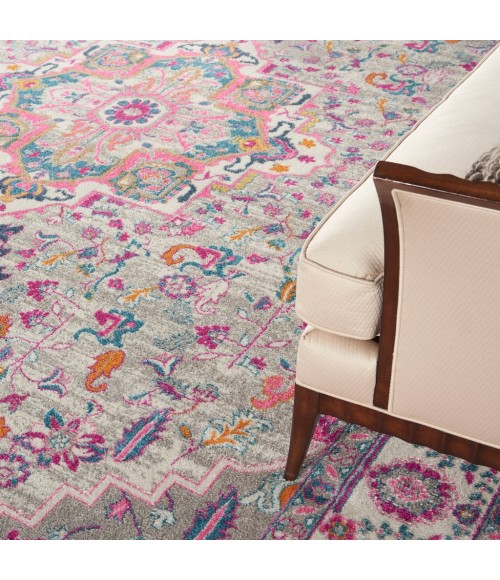 Nourison Passion Area Rug PSN20-Light Grey/Pink