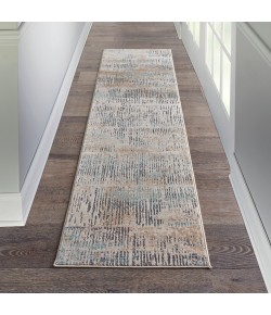 Michael Amini Ma90 Uptown - Upt03 Beige Aqua Area Rug 2 ft. 2 X 7 ft. 6 Rectangle