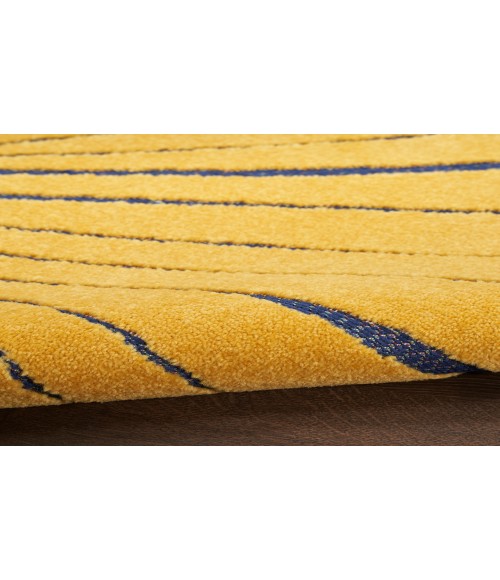 Nourison Aloha Navy Multicolor ALH24 7 ft. 10 in. Round Rug