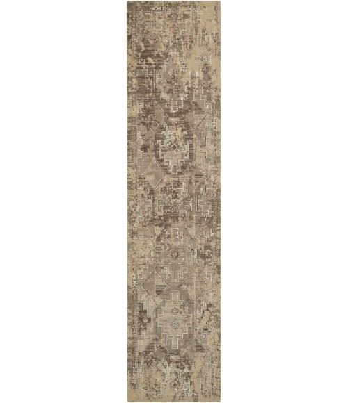 Nourison SILK ELEMENTS Area Rug Nourison Silk Elements Runner Area Rug SKE19-Mushroom
