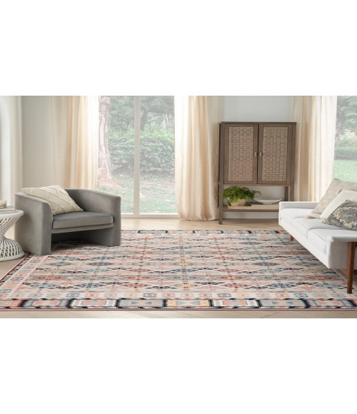 Nourison Washable Decor Ivory Multicolor Rug WSD05 7 ft. 10 in. X 10 ft. Rectangle - Rugs Town Nourison Washable Decor Ivory Multicolor WSD05 7 ft. 10 in. X 10 ft. Rectangle Rug