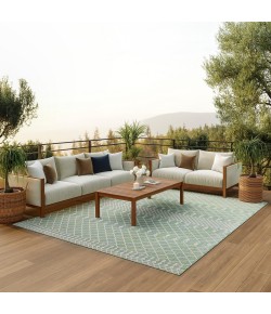 Nourison Positano Blue Green POS02 10 ft. X 14 ft. Rect. Rug
