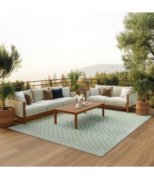 Nourison Positano Blue Green POS02 10 ft. X 14 ft. Rect. Rug