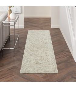 Nourison Linked Blue Ivory LNK03 2 ft. 3 in. X 7 ft. 6 in. Rect. Rug