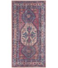 Nicole Curtis Machine Washable Series 1 Area Rug Nicole Curtis Machine Washable Series 1 Area Rug SR105 Red/Navy 2' x 4'