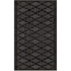 Nourison Easy Care Charcoal Black NES01 2 ft. X 6 ft. Rectangle Rug