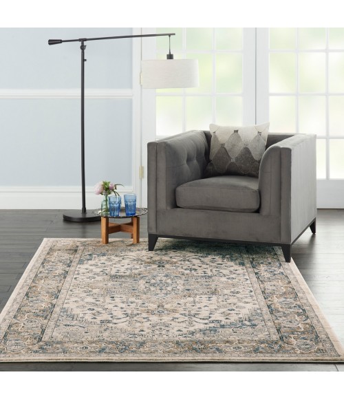 Nourison Concerto Ivory Grey CNC05 6 ft. X 9 ft. Rect. Rug