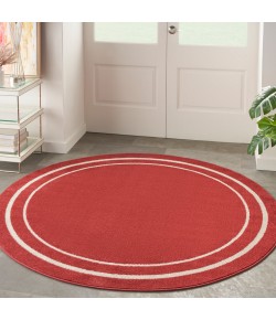Nourison Essentials - Nre02 Brick Ivory Area Rug 4 ft. X Round