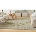 Nourison Astra Machine Washable Ivory Green ASW11 6 ft. 7 in. X 9 ft. Rectangle Rug
