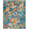Nourison Allur - Alr09 Turquoise/Multicolor Area Rug 9 ft. X 12 ft. Rectangle