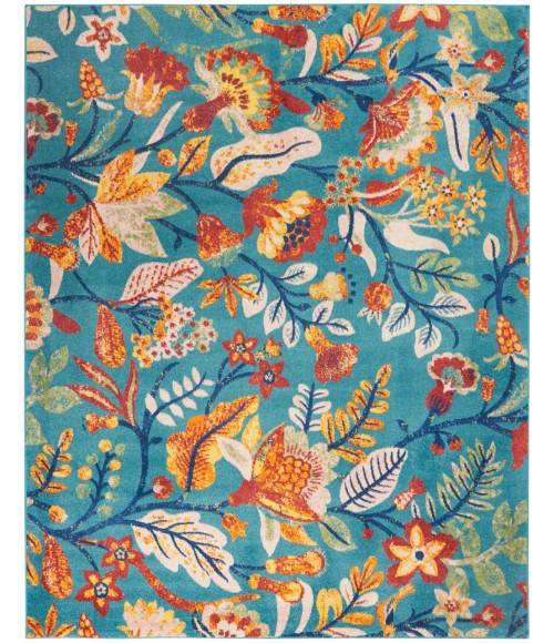Nourison ALLUR Area Rug Nourison Allur Area Rug ALR09-Turquoise Multicolor