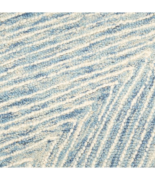 DKNY Pure Angles Ivory Blue ANG01 5 ft. X 7 ft. Rect. Rug