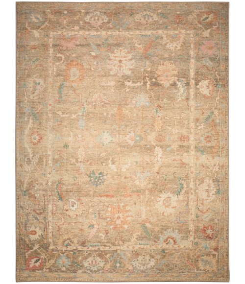 Nourison Vintage Washables Taupe Multicolor VWS09 9 ft. X 12 ft. Rect. Rug