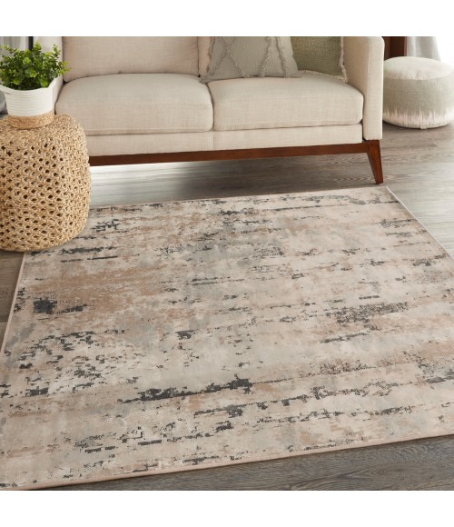 Nourison Concerto Beige Grey CNC01 5 ft. X Square Rug