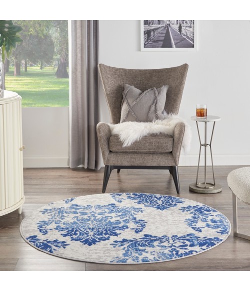Nourison Whimsicle Area Rug WHS11-Ivory Navy