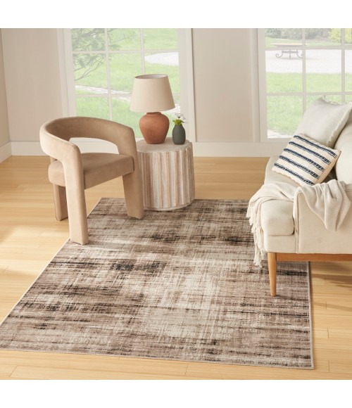 Nourison Home Washable Decor Ivory Mocha Rug WSD08 5 ft. 3 in. X 7 ft. Rectangle - Rugs Town Nourison Home Washable Decor Ivory Mocha WSD08 5 ft. 3 in. X 7 ft. Rectangle Rug