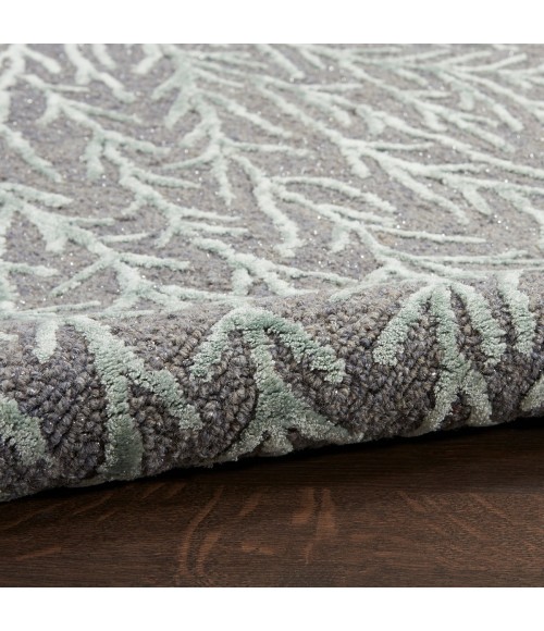 Michael Amini Ma30 Star Area Rug SMR03 Slate/Teal 5'3" x 7'3"