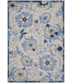 Nourison Aloha - Alh17 Blue Grey Area Rug 5 ft. 3 X 7 ft. 5 Rectangle