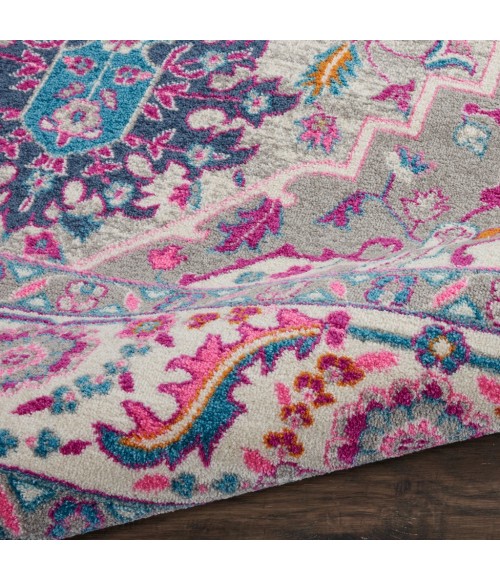Nourison Passion Area Rug PSN20-Light Grey/Pink