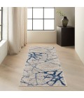Calvin Klein River Flow Area Rug RFV05 Ivory Blue