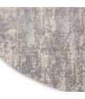 Nourison Rustic Textures Area Rug RUS01 Ivory/Silver 7'10" Round