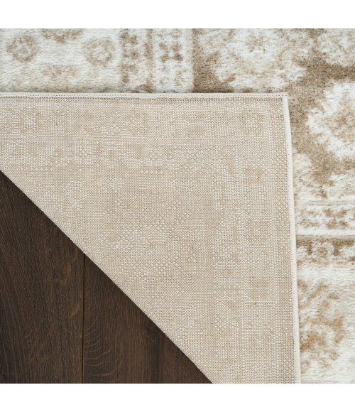 Nourison Dekor Ivory Taupe DEK02 7 ft. 10 in. X 9 ft. 10 in. Rect. Rug