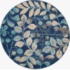 Nourison Tranquil(Traql) - Tra03 Navy Area Rug 5 ft. 3 X Round