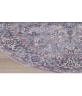 Nicole Curtis Machine Washable Series 1 Grey SR104 7 ft. 10 in. Round Rug