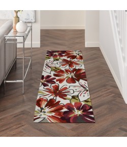 Nourison Fantasy - Fa16 Ivory Area Rug 2 ft. 3 X 8 ft. Rectangle
