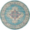 Nourison Passion - Psn03 Light Blue Area Rug 8 ft. X Round