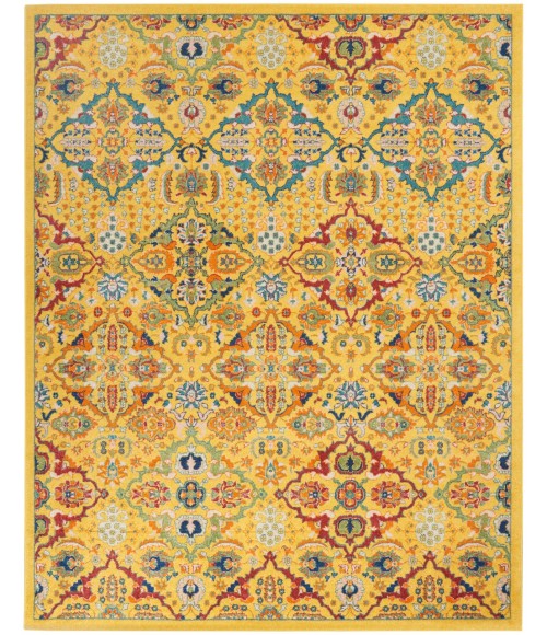 Nourison ALLUR Area Rug Nourison Allur Area Rug ALR03-Yellow Multicolor