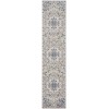 Nourison Passion - Psn22 Grey Beige Area Rug 2 ft. 2 in. X 10 ft. Runner
