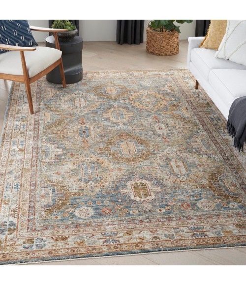 Nourison Sahar Blue SHR01 8 ft. X 10 ft. Rect. Rug
