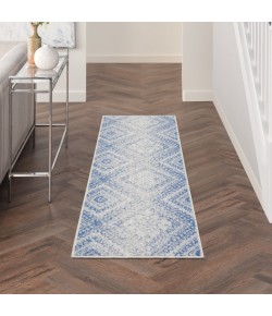 Nourison Whimsicle - Whs17 Ivory Blue Area Rug 2 ft. X 8 ft. Rectangle