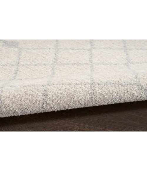 Nourison Astra Machine Washable Ivory ASW10 5 ft. 3 in. Round Rug
