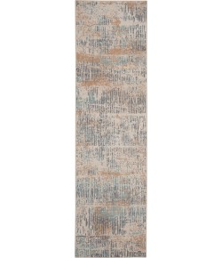 Michael Amini Ma90 Uptown - Upt03 Beige Aqua Area Rug 2 ft. 2 X 7 ft. 6 Rectangle