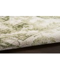 Nourison Astra Machine Washable Ivory Green ASW12 2 ft. 2 in. X 10 ft. Rectangle Rug